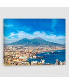 Napoli, Vesuvio - Quadro su tela - Rettangolare