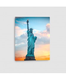 New York, Statua della Libertà - Quadro su tela - Verticale