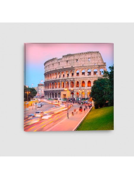 Roma, Colosseo - Quadro su tela - Quadrato