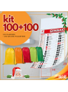 KIT 100 CALENDARI OLANDESI + 100 SACCHE IN POLIESTERE